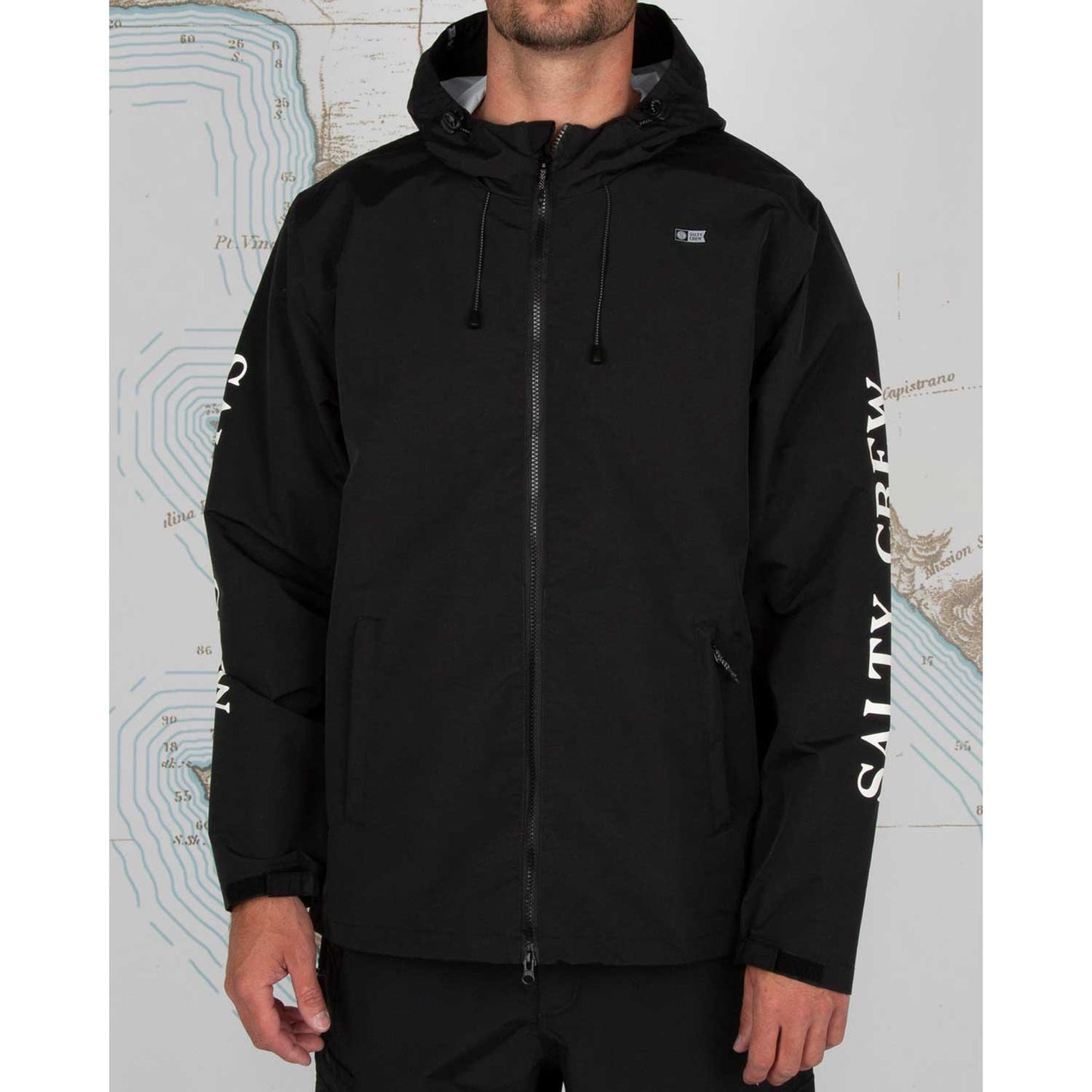 Salty Crew Men's Pinnacle Hooded Zippered Jacket