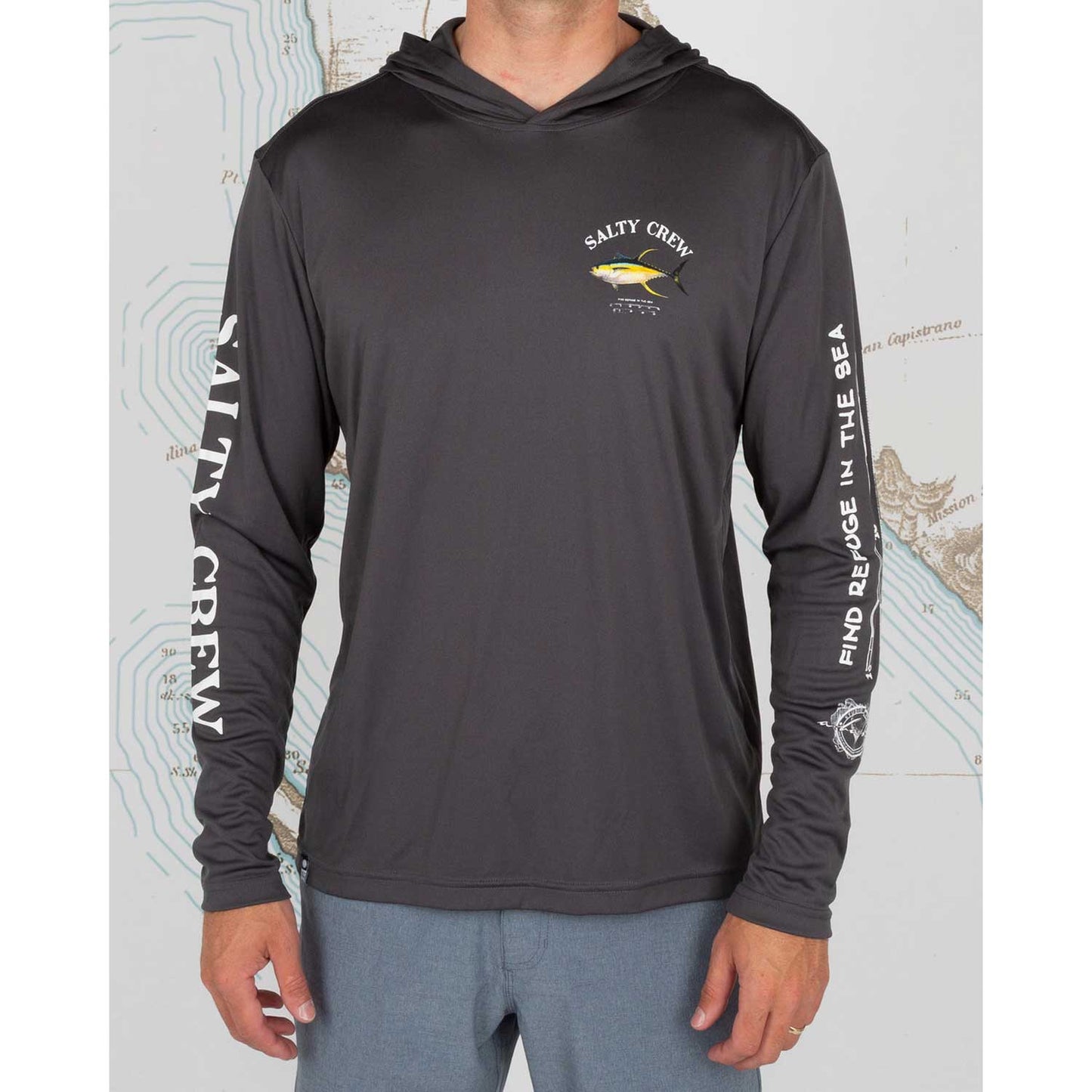 Salty Crew Ahi Mount Hooded Long Sleeve Sunshirt