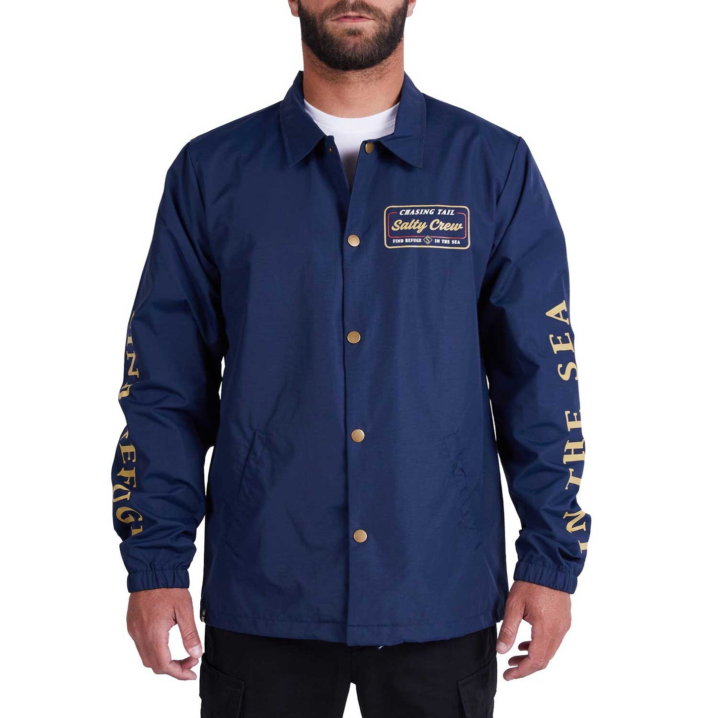 Salty Crew Marina Coaches Jacket Men's- Navy
