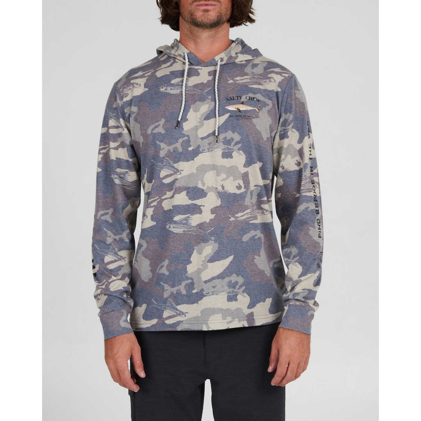 Salty Crew Bruce Hoody Long Sleeve Tech Tee