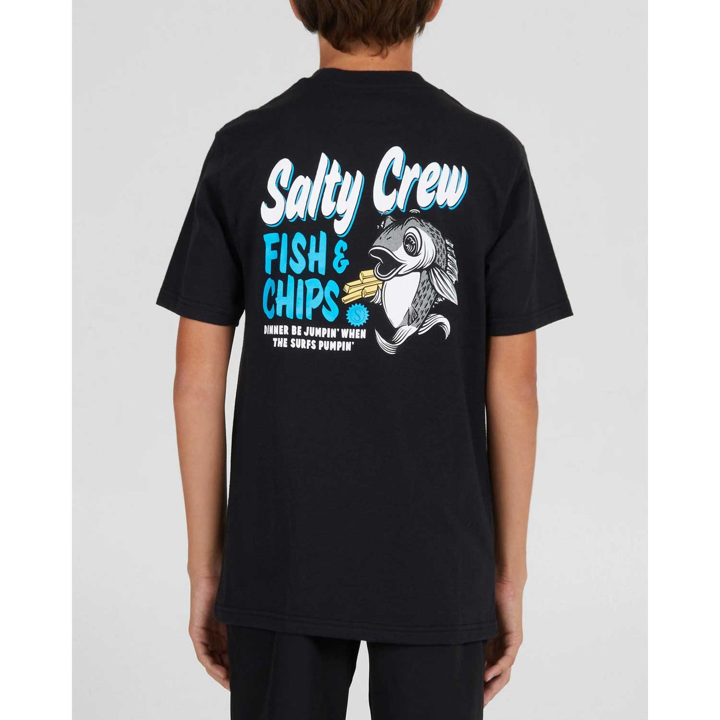 Salty Crew Fish and Chips Boy's Short Sleeve T-Shirt