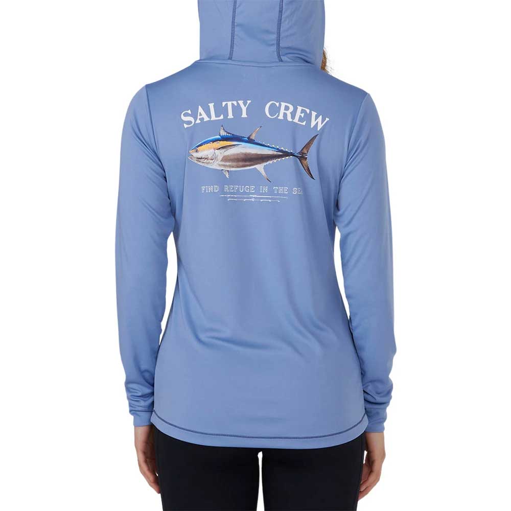 Salty Crew Big Blue Women's Surf Hoody Sunshirt Long Sleeve - BeachToBlvd