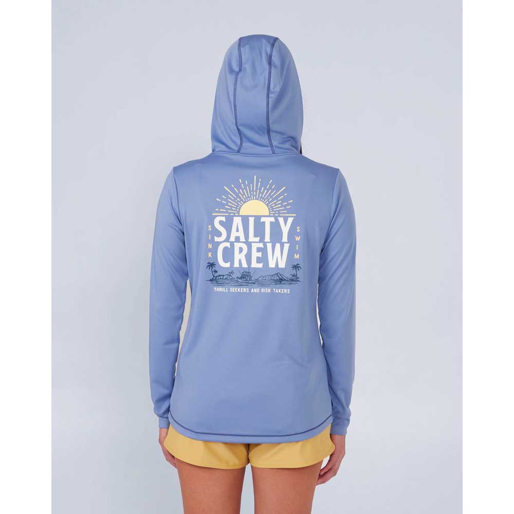 Salty Crew Cruisin Women's Hooded Sun Shirt Hoodie Long Sleeve - BeachToBlvd