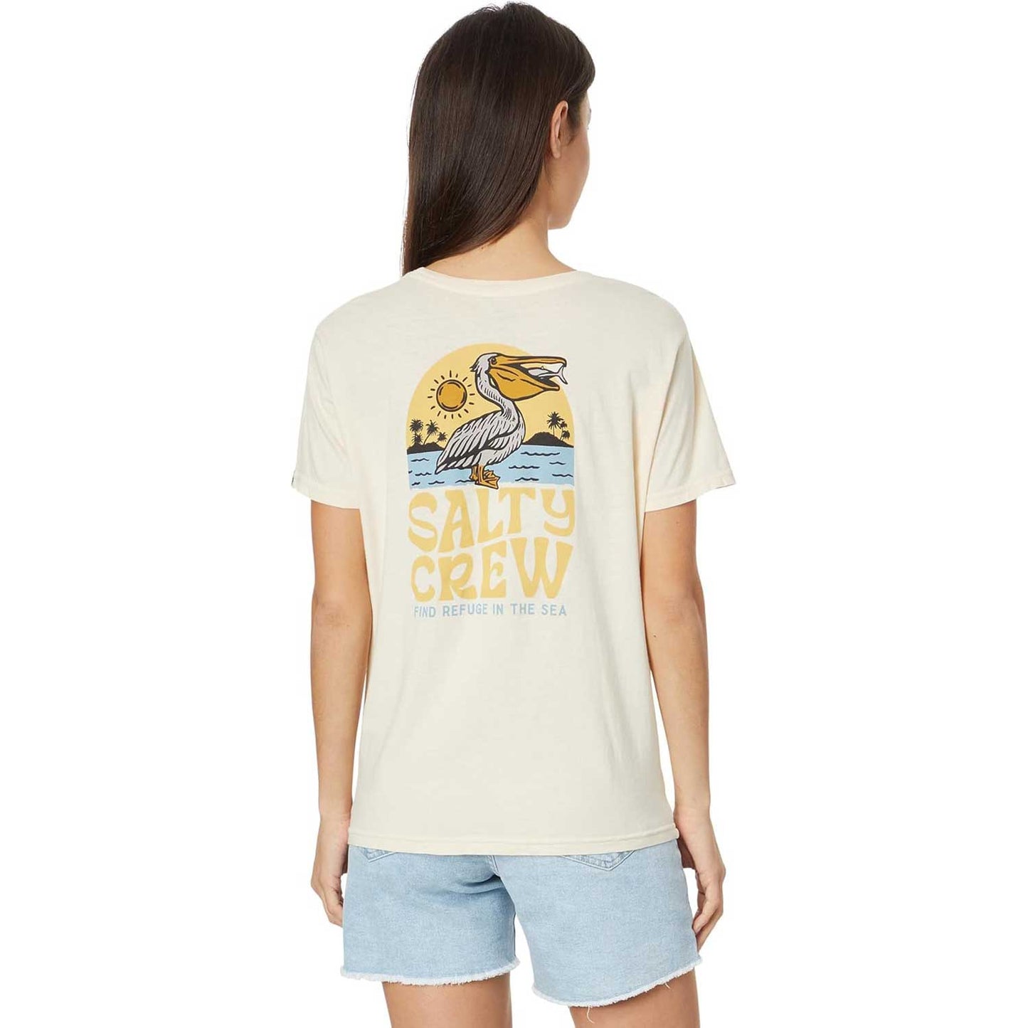 Salty Crew Seaside Women's Boyfriend T-Shirt - Bone