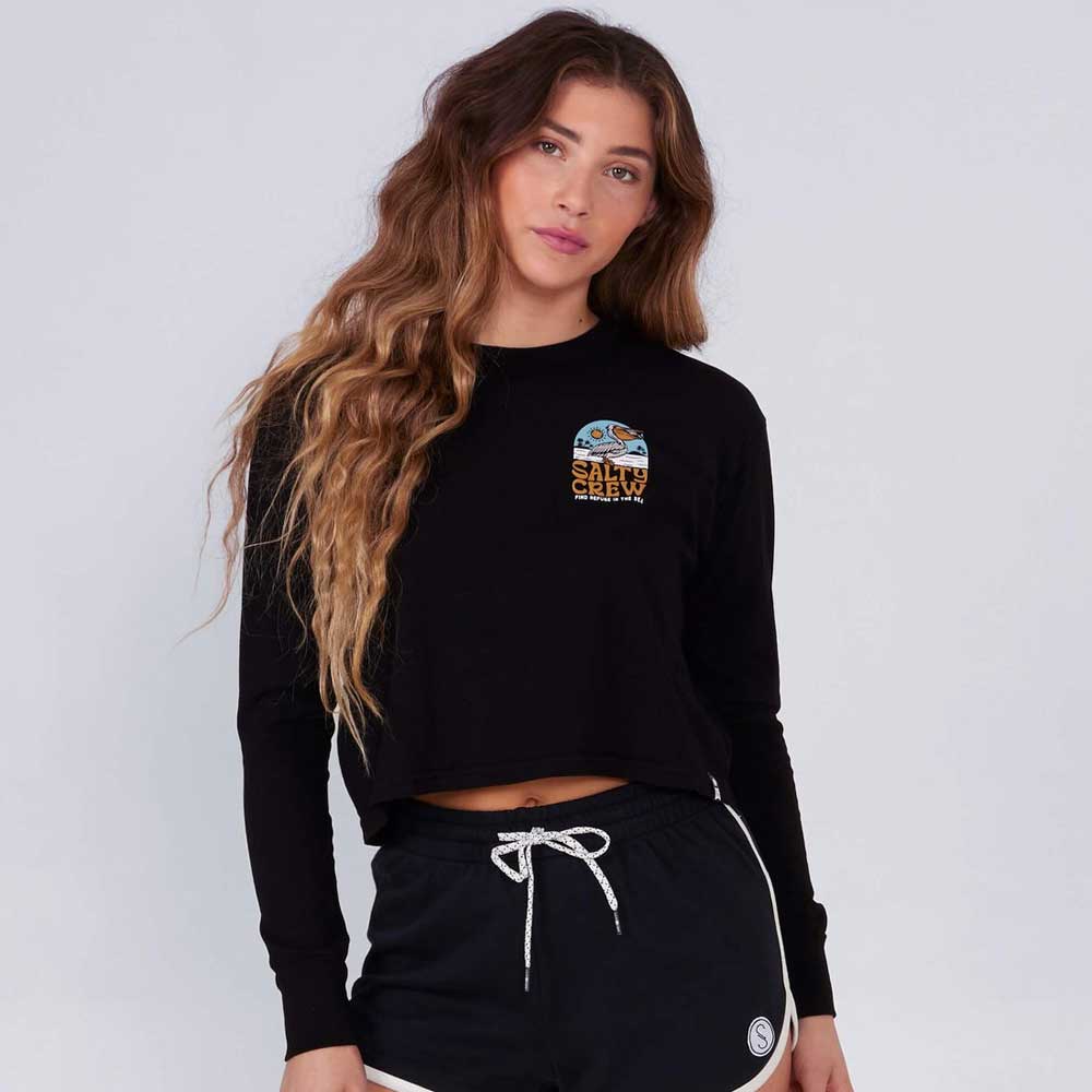 Salty Crew Seaside Women's Long Sleeve Crop T-Shirt
