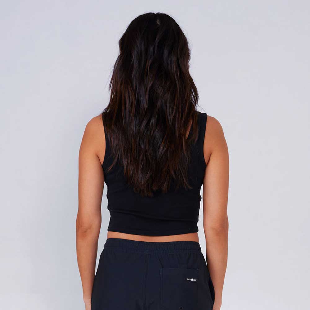Salty Crew Women's Summer Time Cropped Tank Top - BeachToBlvd