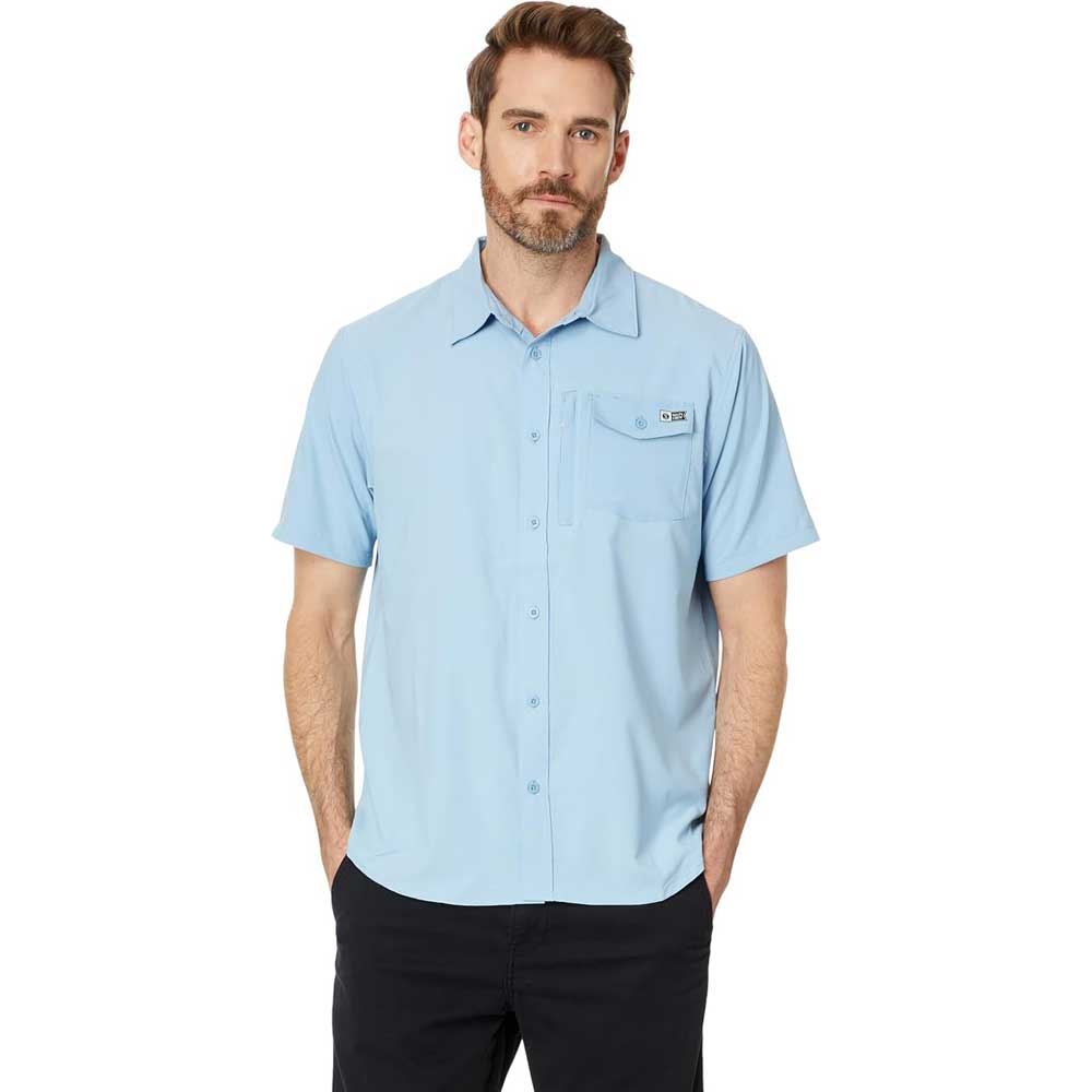 Salty Crew Offshore Short Sleeve Tech Woven Button Down Shirt