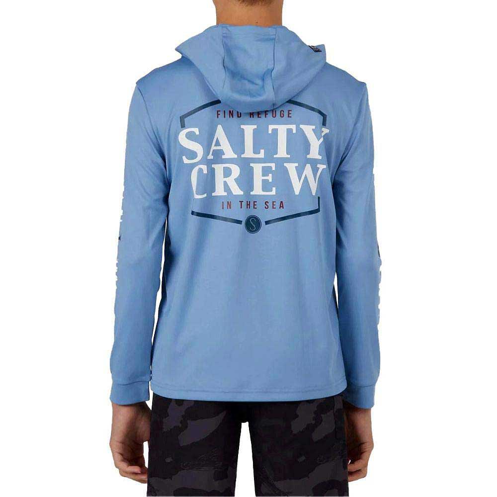 Salty Crew Boy's Skipjack Hooded Long Sleeve Sun Shirt
