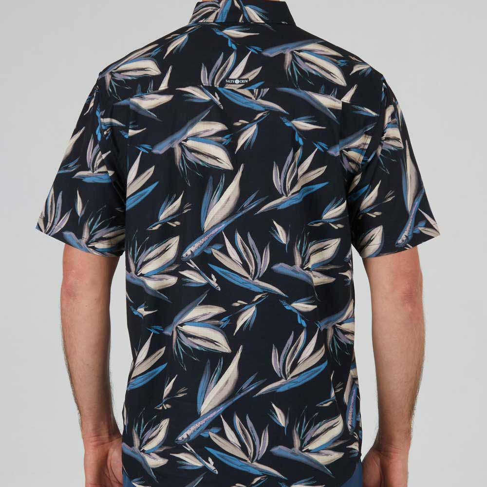 Salty Crew Men's Floral Flyer Short Sleeve Tech Woven Shirt