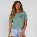 Salty Crew Lookout Women's Crop T-Shirt - Sage - BeachToBlvd