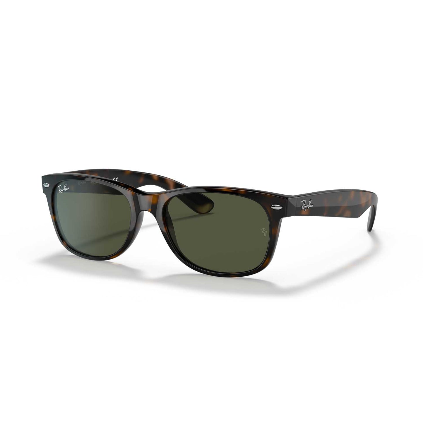 Ray-Ban New Wayfarer Classic Sunglasses - Tortoise Frame \ Green G-15 Lenses