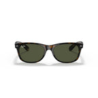 Ray-Ban New Wayfarer Classic Sunglasses - Tortoise Frame \ Green G-15 Lenses - BeachToBlvd