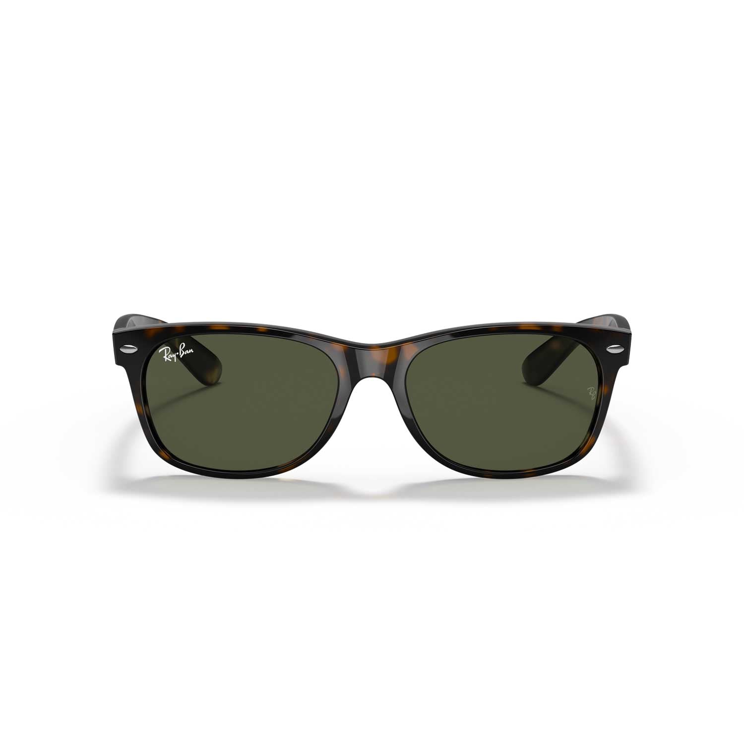 Ray-Ban New Wayfarer Classic Sunglasses - Tortoise Frame \ Green G-15 Lenses - BeachToBlvd