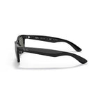 Ray-Ban New Wayfarer Classic Polarized Sunglasses - Black 55mm Frame - Green Lenses - BeachToBlvd