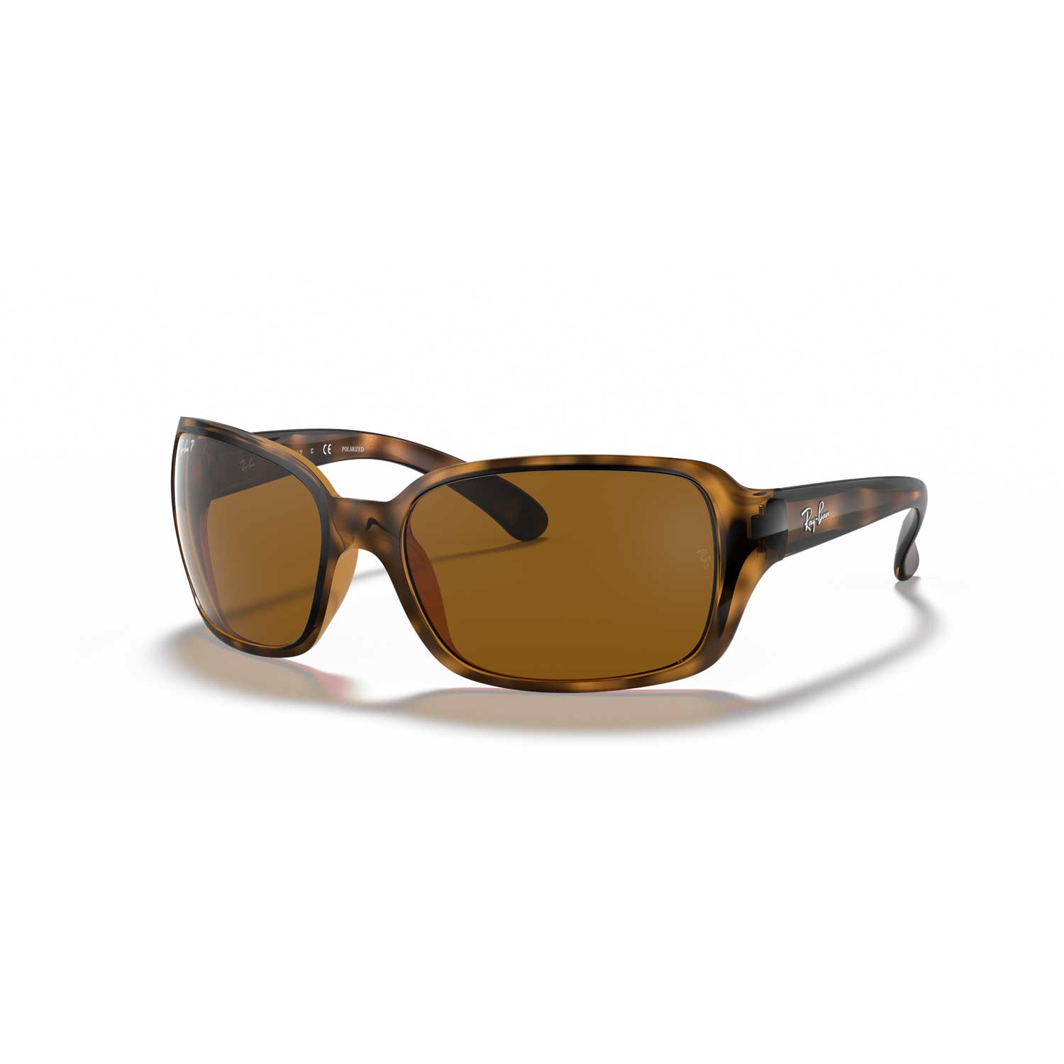 Ray-Ban RB4068 Polarized Sunglasses - Polished Havana Frame - Brown Lenses - BeachToBlvd
