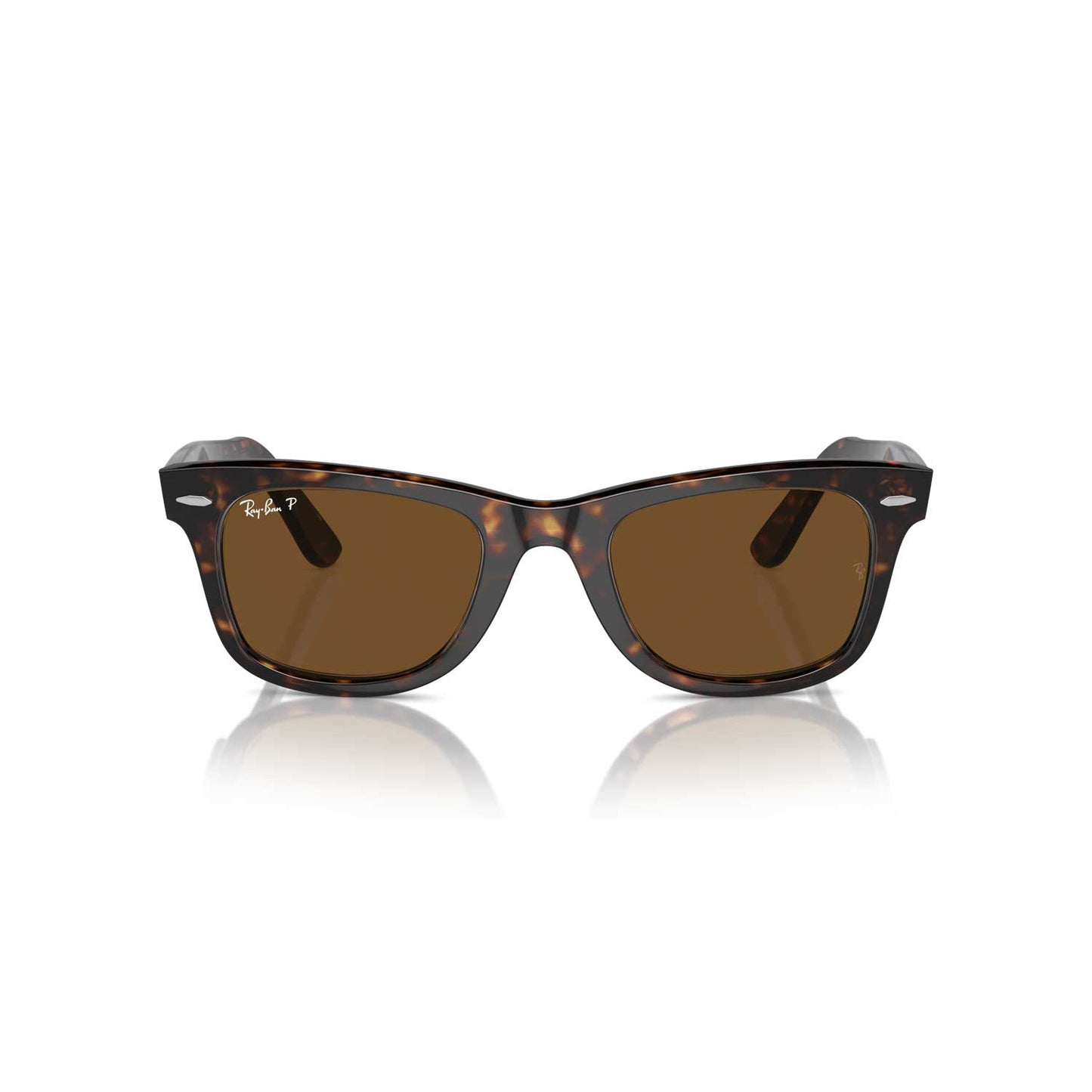 Ray-Ban Original Wayfarer Classic Polarized Sunglasses - Tortoise Frame - Brown Lenses