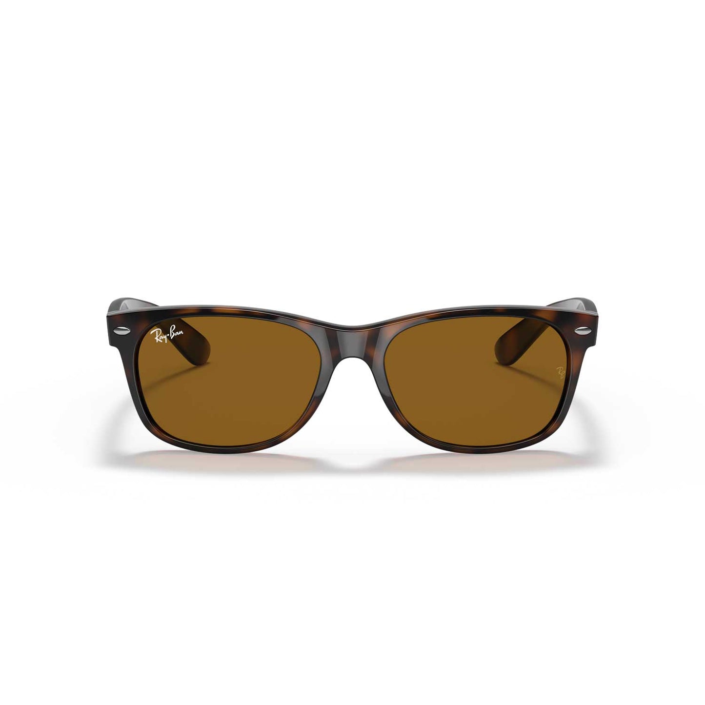 Ray-Ban New Wayfarer Classic Sunglasses - Polished Light Havana Frame \ Brown Lenses