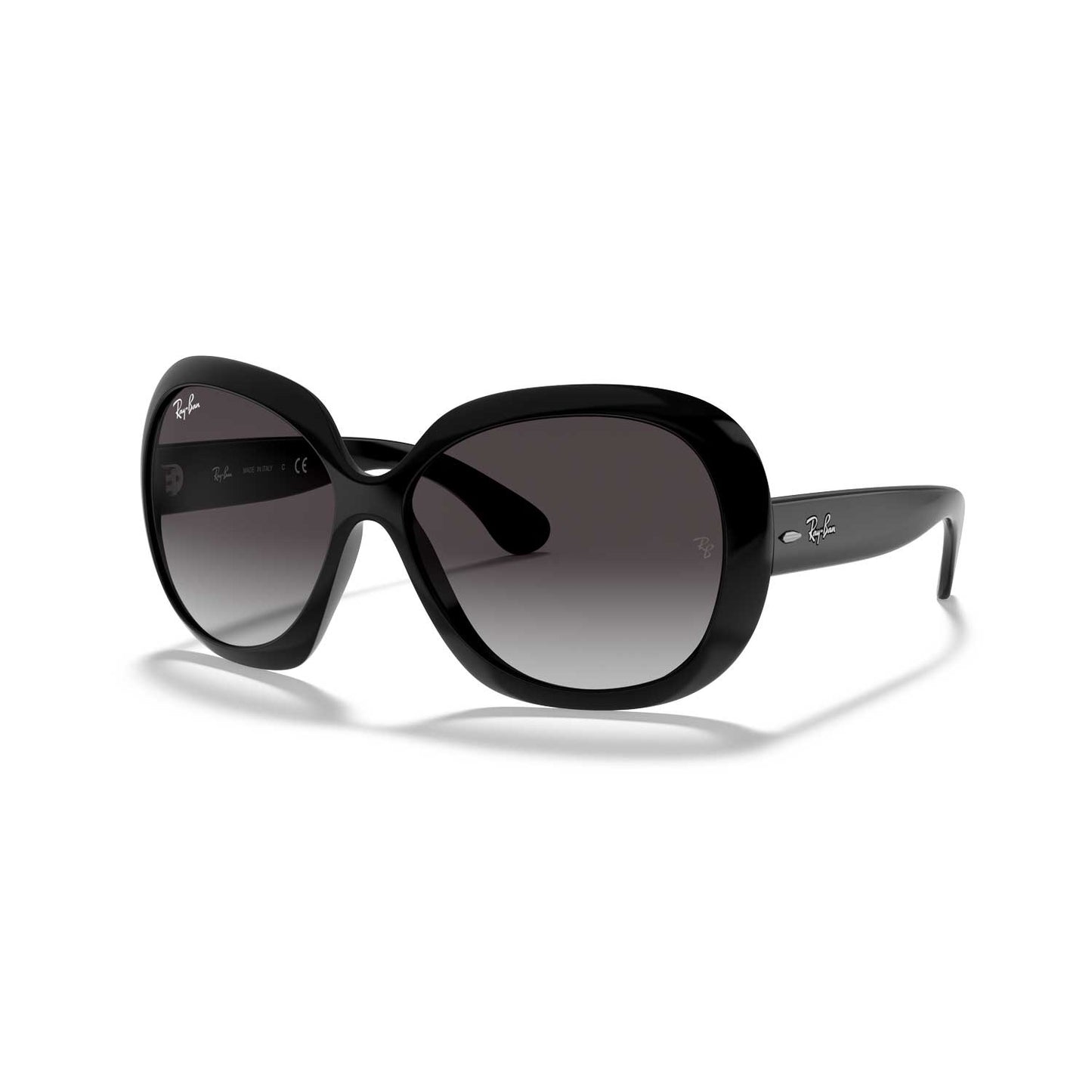 Ray-Ban Jackie Ohh II Sunglasses - Polished Black Frame - Gray Lenses
