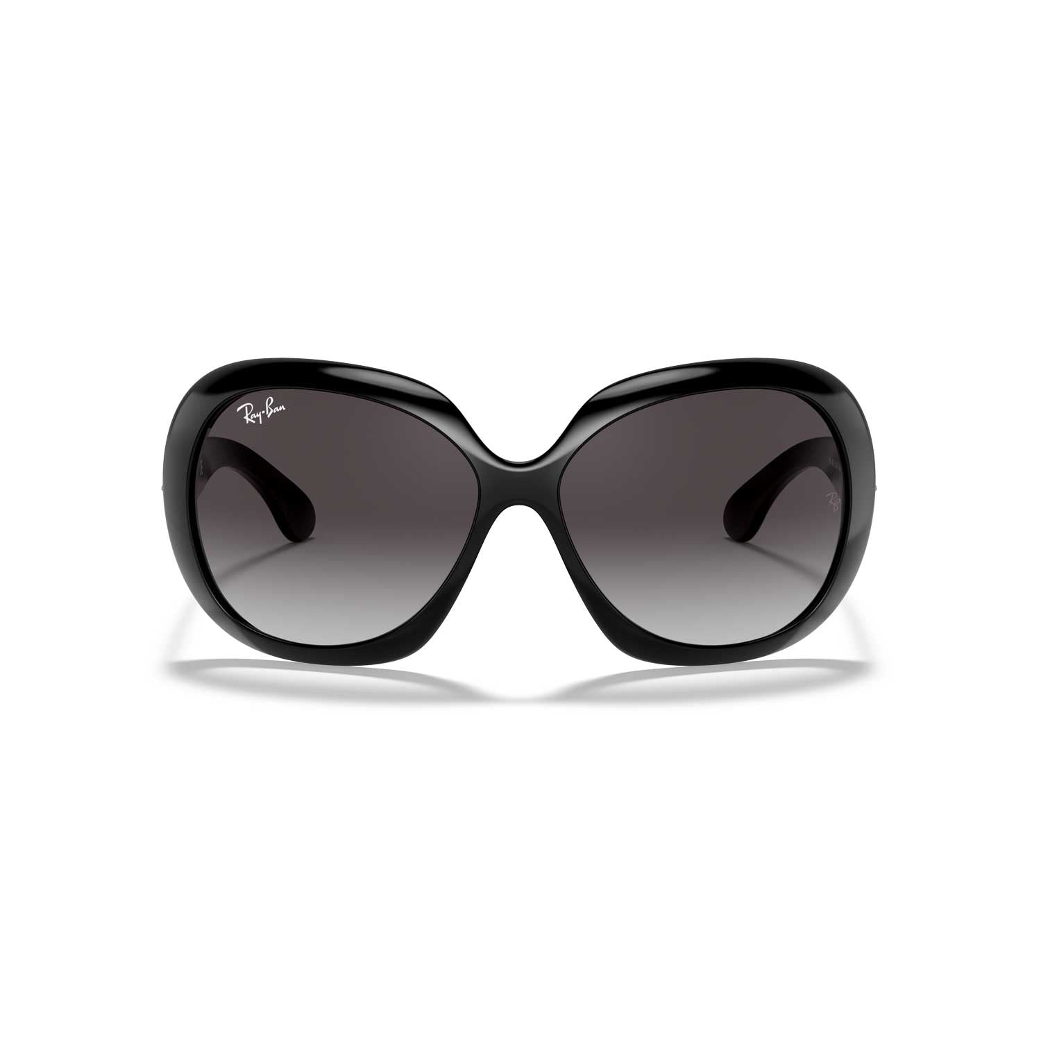 Ray-Ban Jackie Ohh II Sunglasses - Polished Black Frame - Gray Lenses - BeachToBlvd