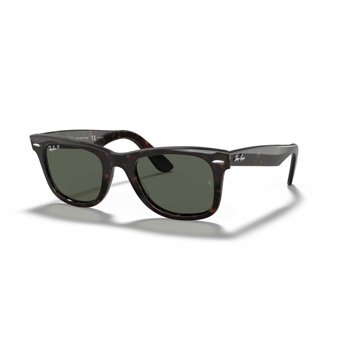 Ray-Bay Original Wayfarer Classic Polarized Sunglasses - Tortoise Frame \ Classic Green Lenses