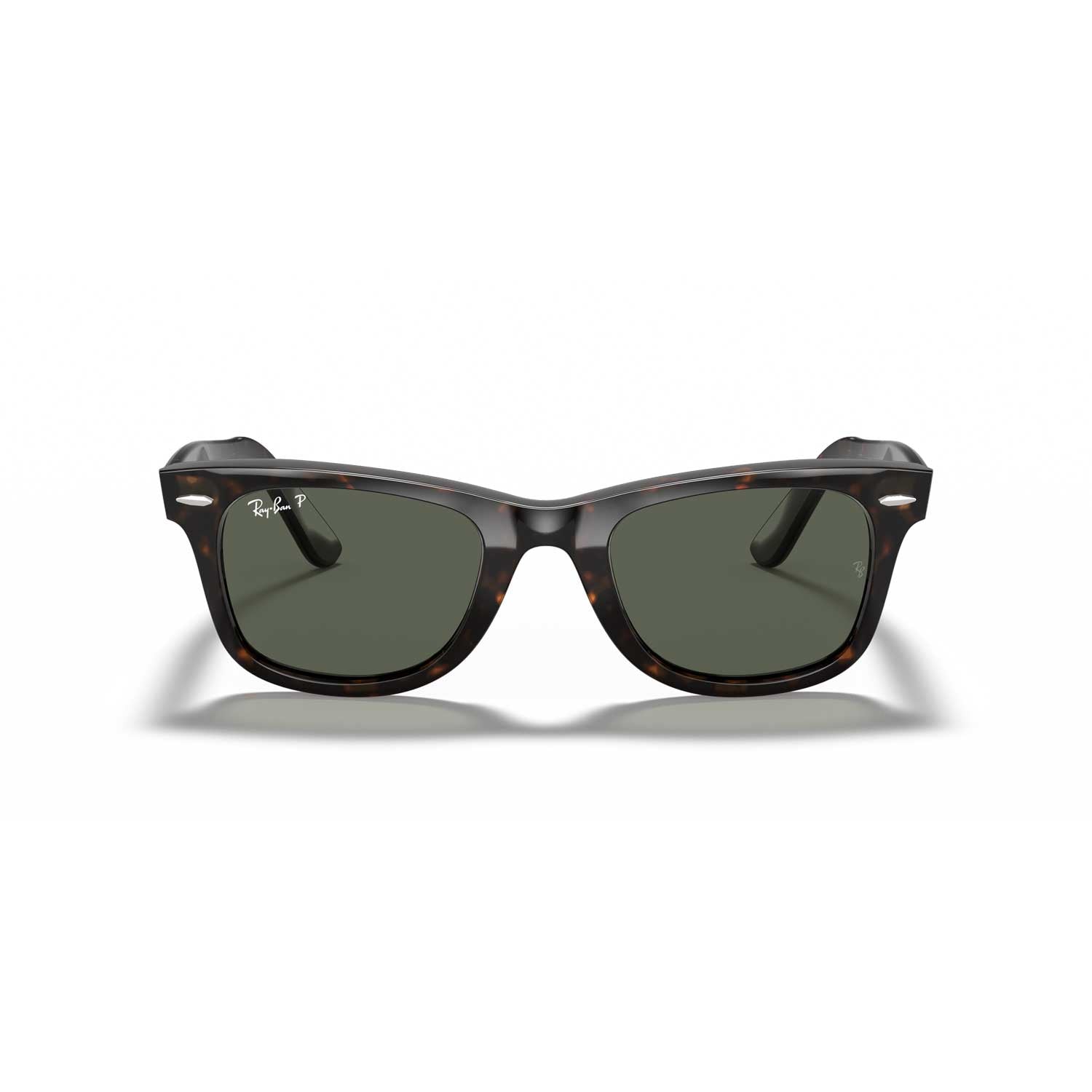 Ray-Ban Original Wayfarer Classic Polarized Sunglasses - Tortoise Frame \ Classic Green Lenses - BeachToBlvd