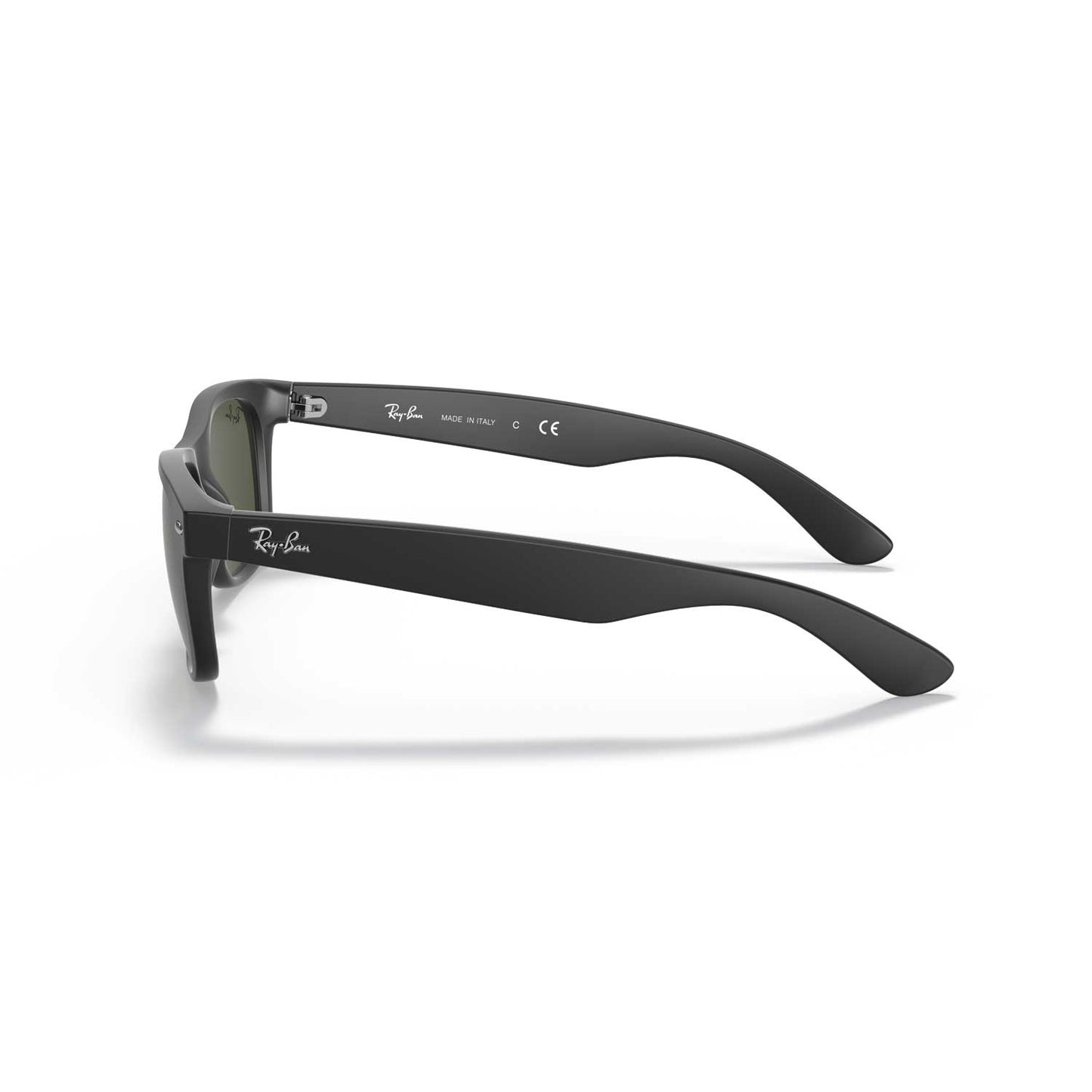 Ray-Ban New Wayfarer Classic Sunglasses - Matte Black   Frame - Green Lenses