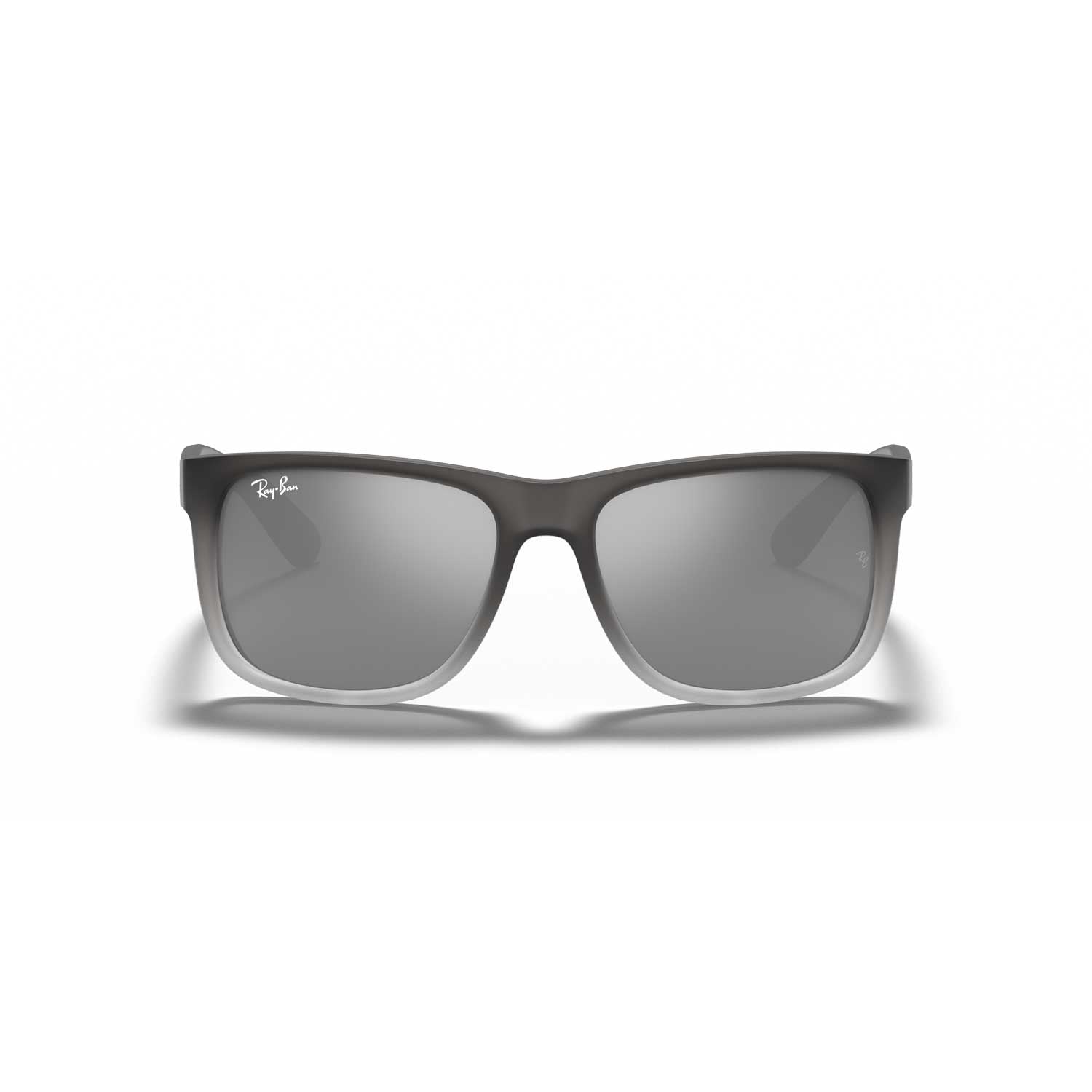 Ray-Ban Justin Classic Sunglasses - Matte Gray Frame - Silver Lenses - BeachToBlvd