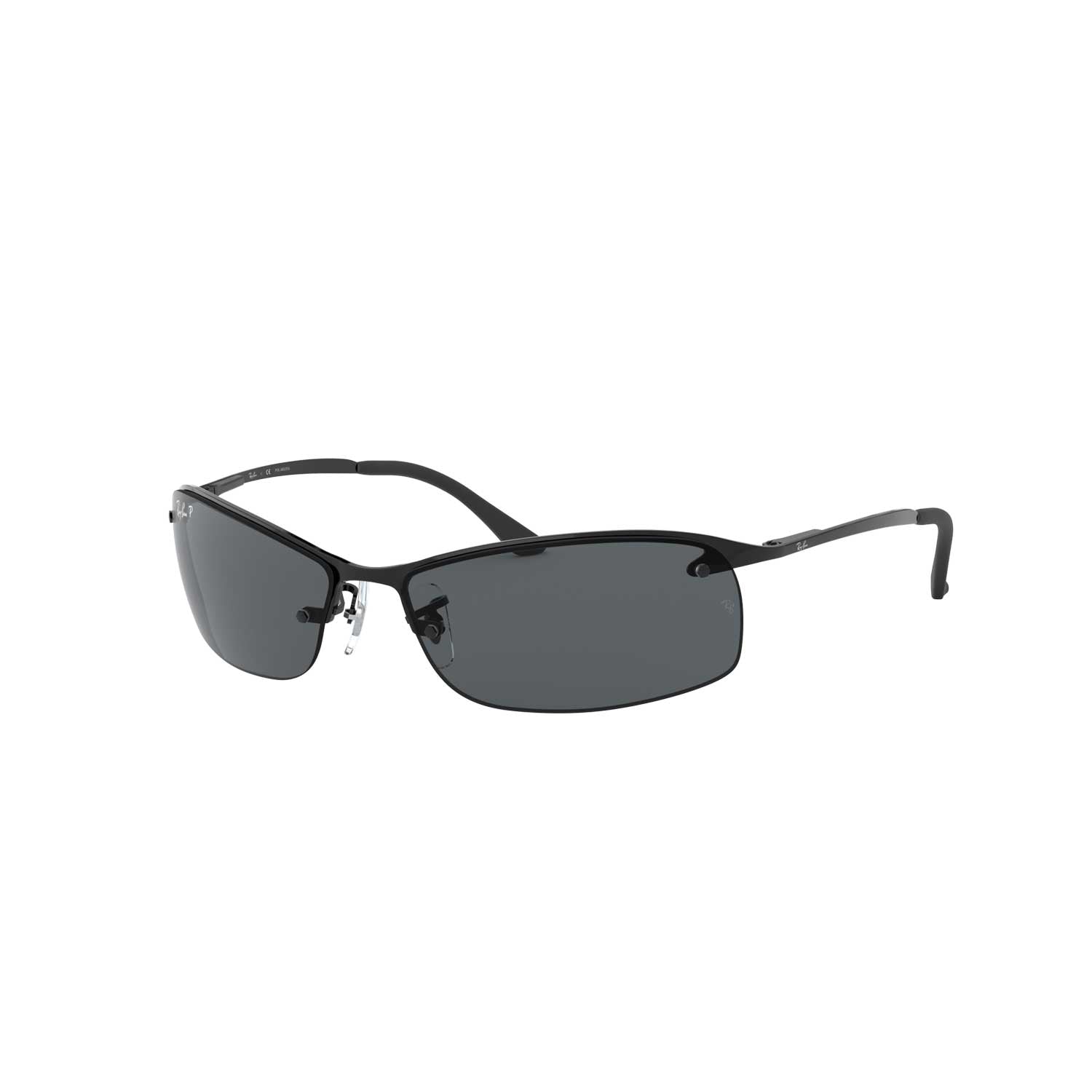 Ray-Ban Aviator Polarized Sunglasses - Black Frame - Gray Lenses - BeachToBlvd