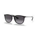 Ray-Ban Erika Classic Sunglasses - Matte Black Frame - Gray Lenses - BeachToBlvd