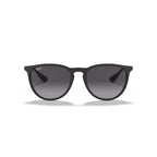 Ray-Ban Erika Classic Sunglasses - Matte Black Frame - Gray Lenses - BeachToBlvd