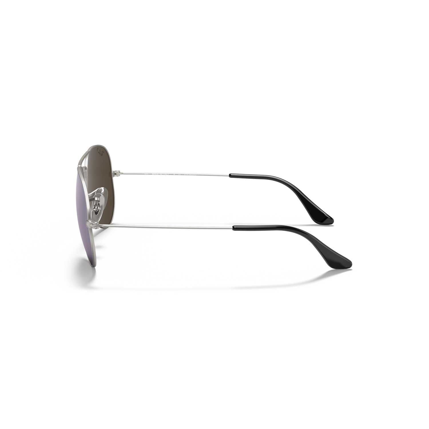 Ray-Ban RB3025 Aviator Mirror Polarized Sunglasses - Silver Frame \ Dark Grey Mirror Lenses - BeachToBlvd