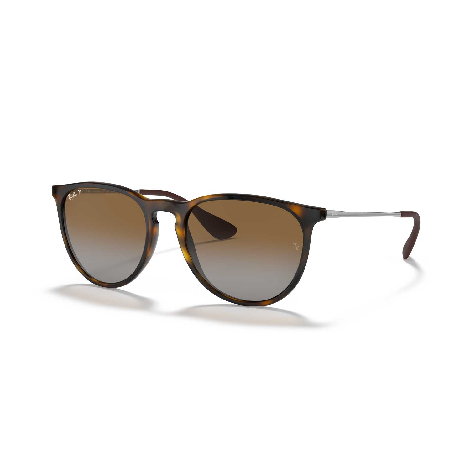Ray-Ban Erika Classic Sunglasses - Matte Dark Sand Frame - Brown Lenses - BeachToBlvd