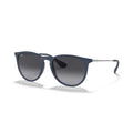Ray-Ban Erika Color Mix Sunglasses - Matte Blue Frame - Gray Lenses - BeachToBlvd