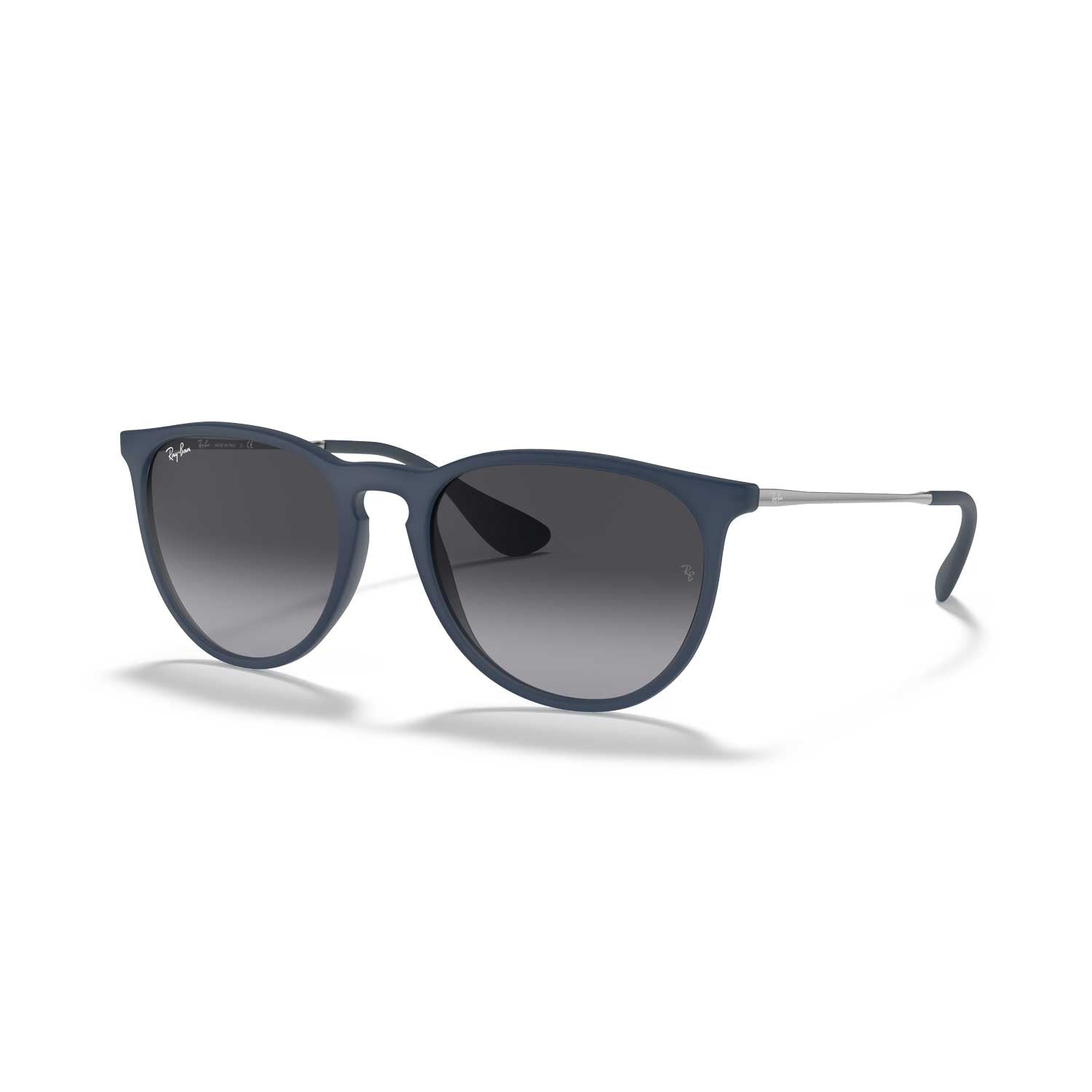 Ray-Ban Erika Color Mix Sunglasses - Matte Blue Frame - Gray Lenses - BeachToBlvd