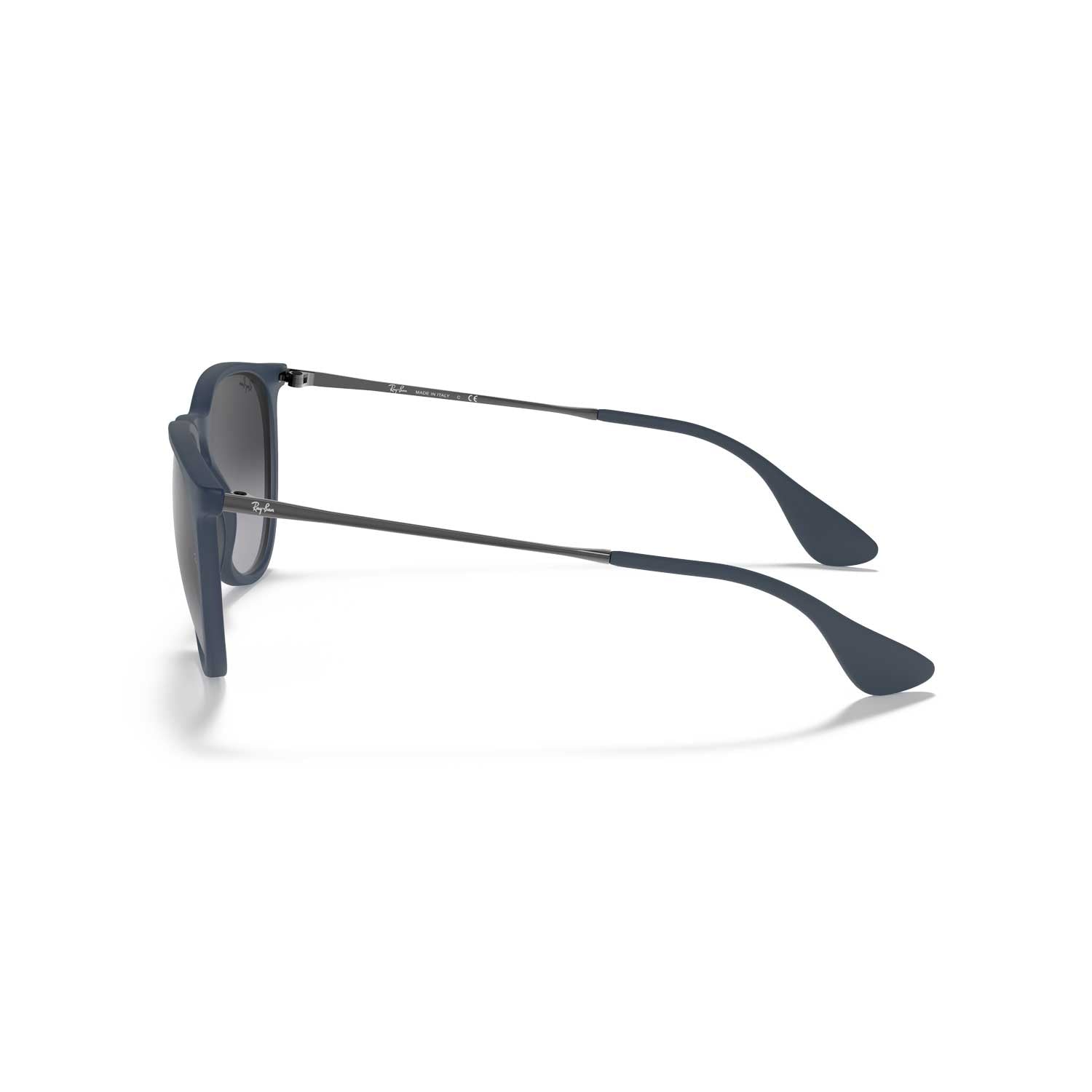 Ray-Ban Erika Color Mix Sunglasses - Matte Blue Frame - Gray Lenses - BeachToBlvd
