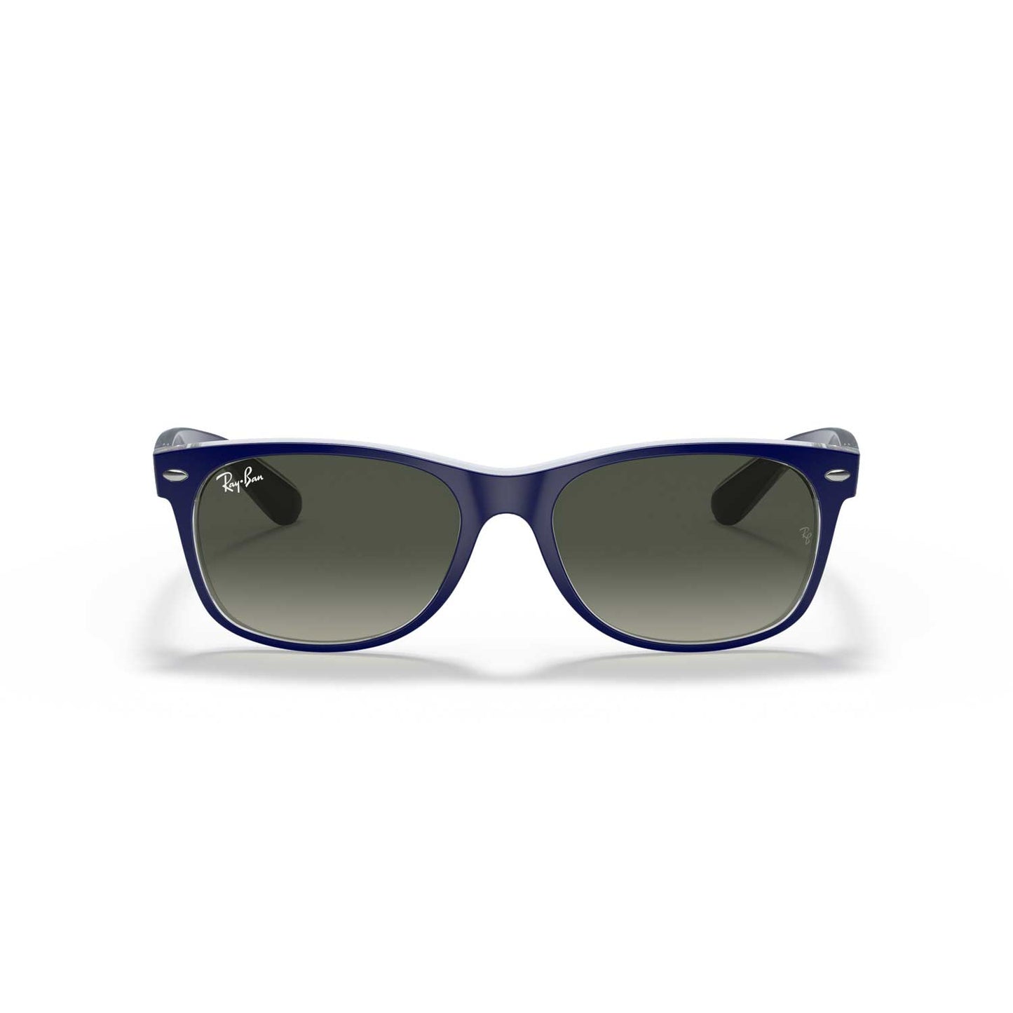 Ray-Ban New Wayfarer Classic Sunglasses - Transparent Blue Frame - Gray Lenses