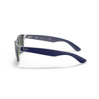 Ray-Ban New Wayfarer Classic Sunglasses - Transparent Blue Frame - Gray Lenses - BeachToBlvd