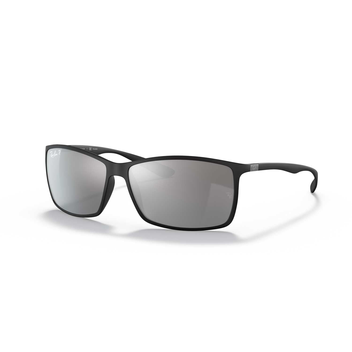 Ray-Ban RB4179 Liteforce Polarized Sunglasses - Matte Black Frame \ Gray Mirror Lens - BeachToBlvd