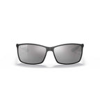 Ray-Ban RB4179 Liteforce Polarized Sunglasses - Matte Black Frame \ Gray Mirror Lens - BeachToBlvd
