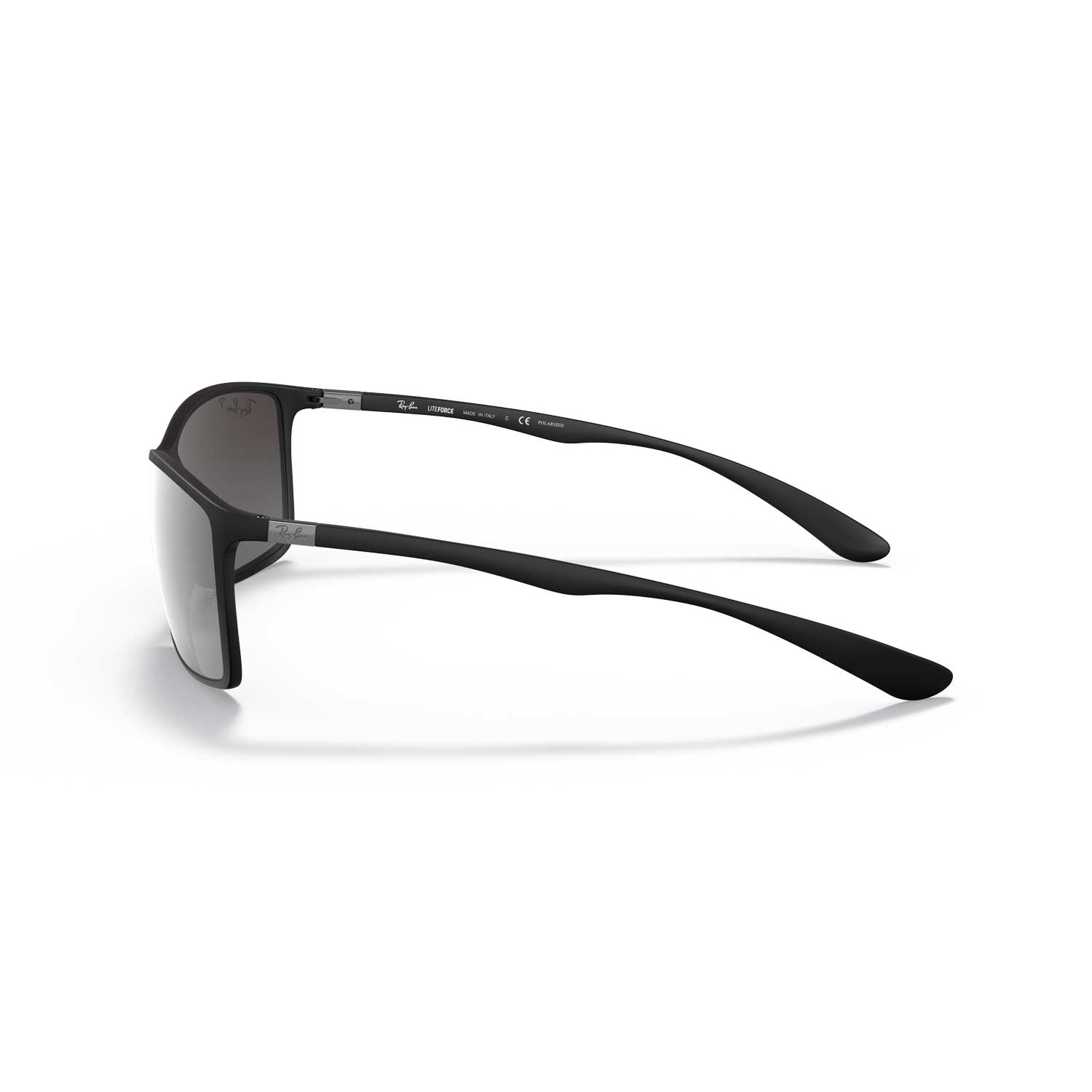 Ray-Ban RB4179 Liteforce Polarized Sunglasses - Matte Black Frame \ Gray Mirror Lens - BeachToBlvd