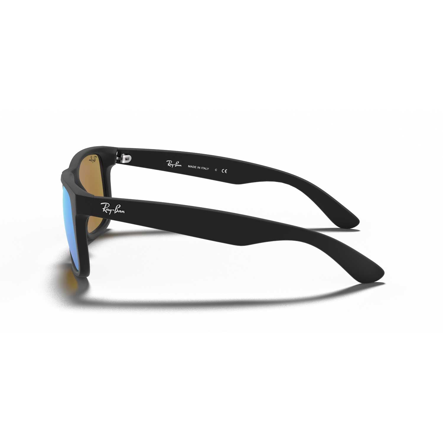 Ray-Ban Justin Color Mix 51-16 Sunglasses - Matte Black Frame - Blue Lenses - BeachToBlvd