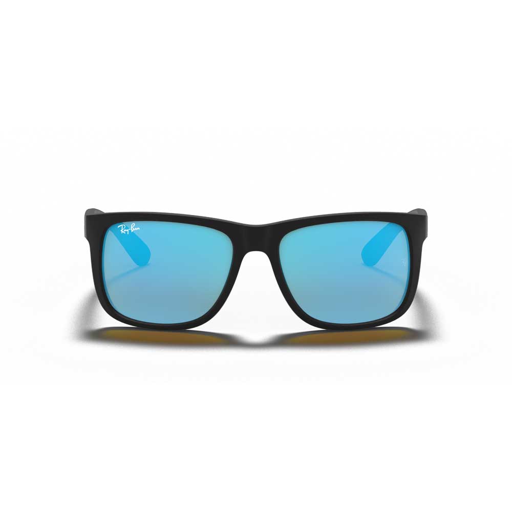 Ray-Ban Justin Color Mix 54-16 Sunglasses - Matte Black Frame - Blue Lenses - BeachToBlvd
