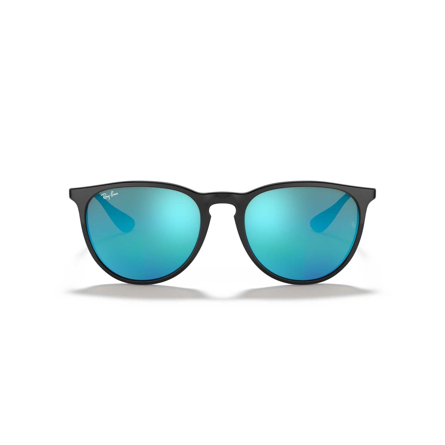 Ray-Ban Erika Color Mix Sunglasses - Polished Black Frame - Blue Lenses - BeachToBlvd