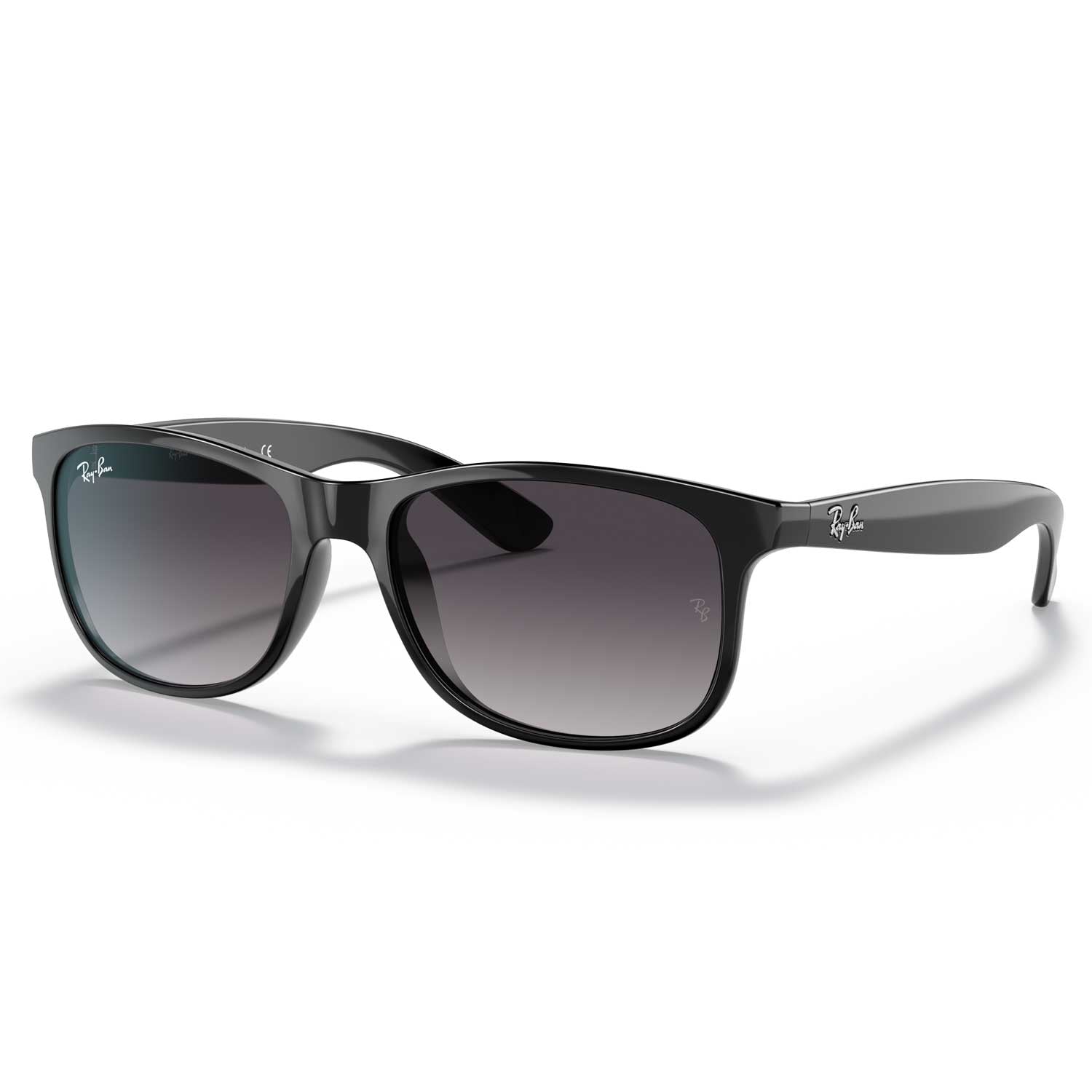 Ray-Ban Andy Sunglasses - Polished Black Frame \ Gray Gradient Lens