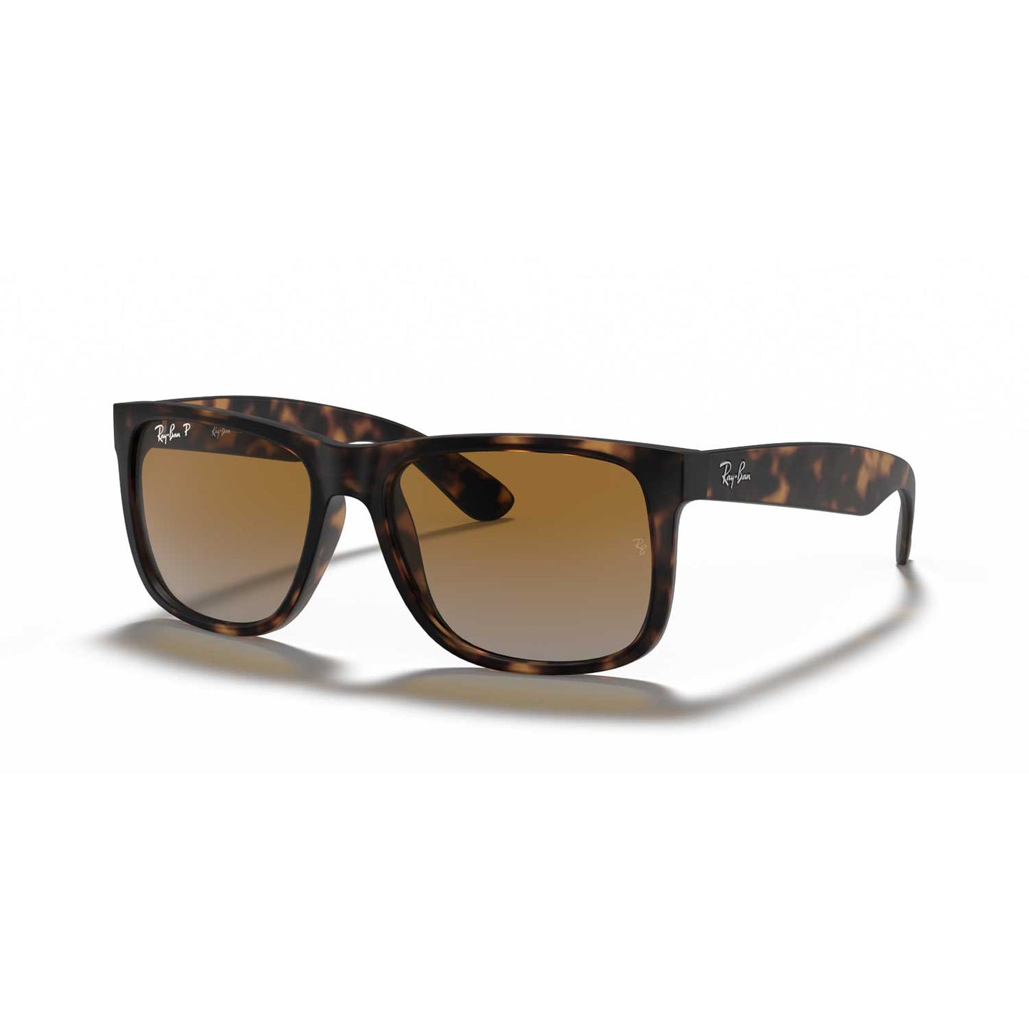 Ray-Ban Justin Classic Gradient Sunglasses - Matte Havana Frame - Brown Lenses