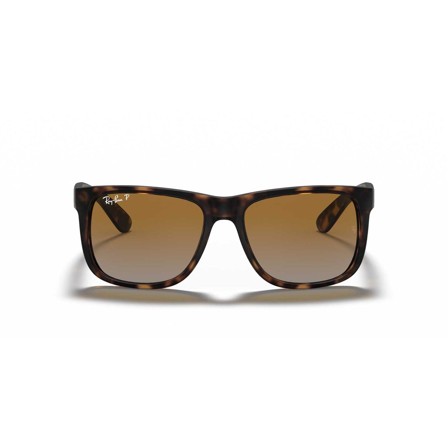 Ray-Ban Justin Classic Gradient Sunglasses - Matte Havana Frame - Brown Lenses