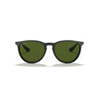 Ray-Ban Erika Classic Polarized Sunglasses - Polished Black Frame - Green Lenses - BeachToBlvd