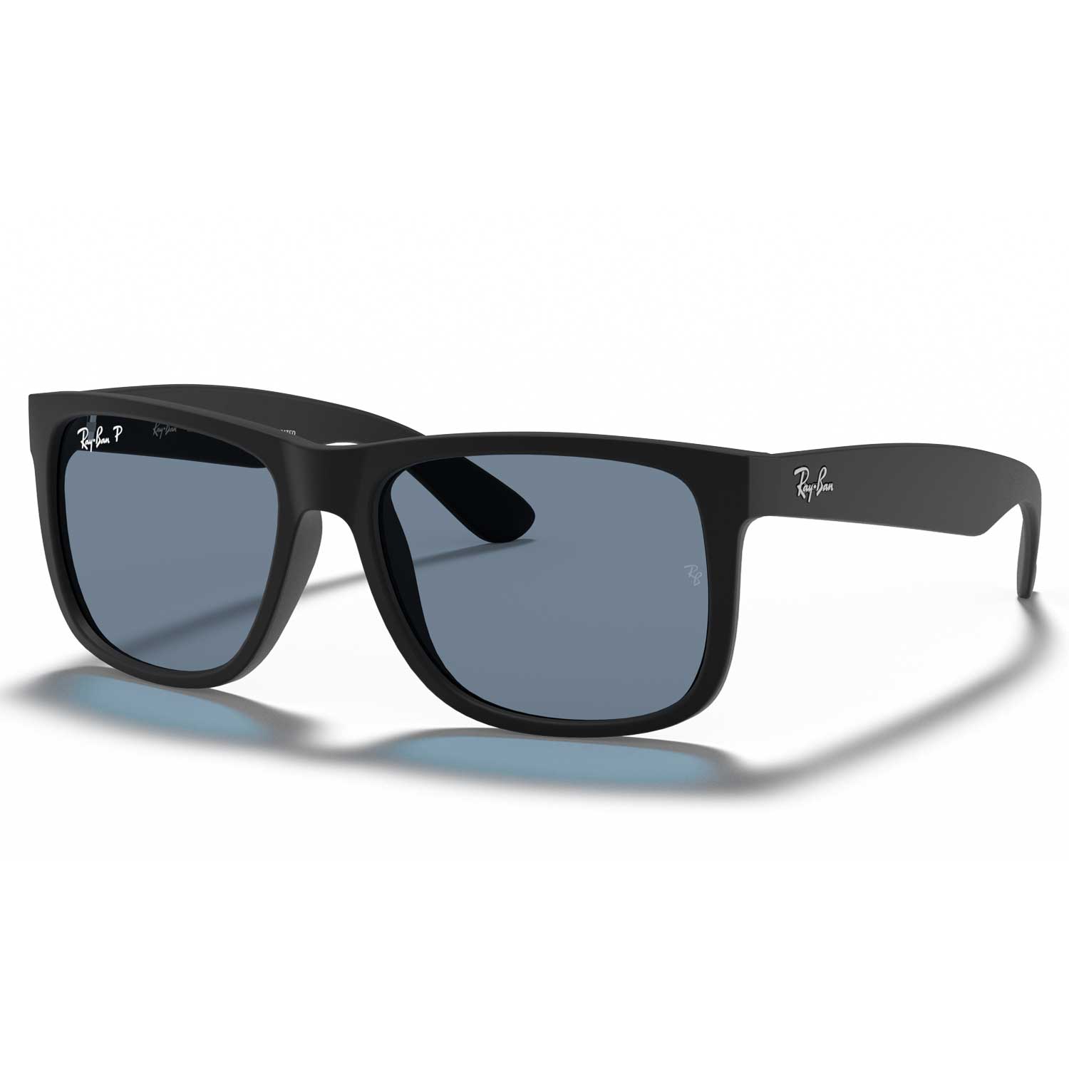 Ray-Ban Justin Polarized Square Matte Black Sunglasses - 0RB4165 - BeachToBlvd