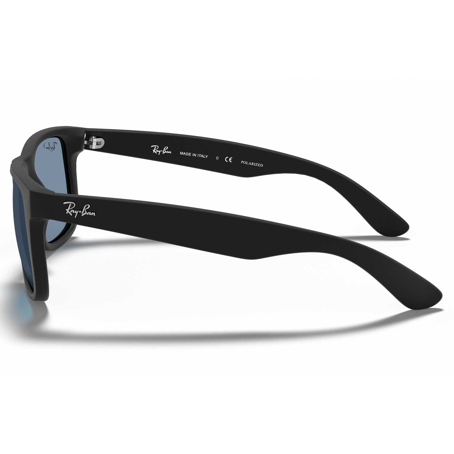 Ray-Ban Justin Polarized Square Matte Black Sunglasses - 0RB4165 - BeachToBlvd