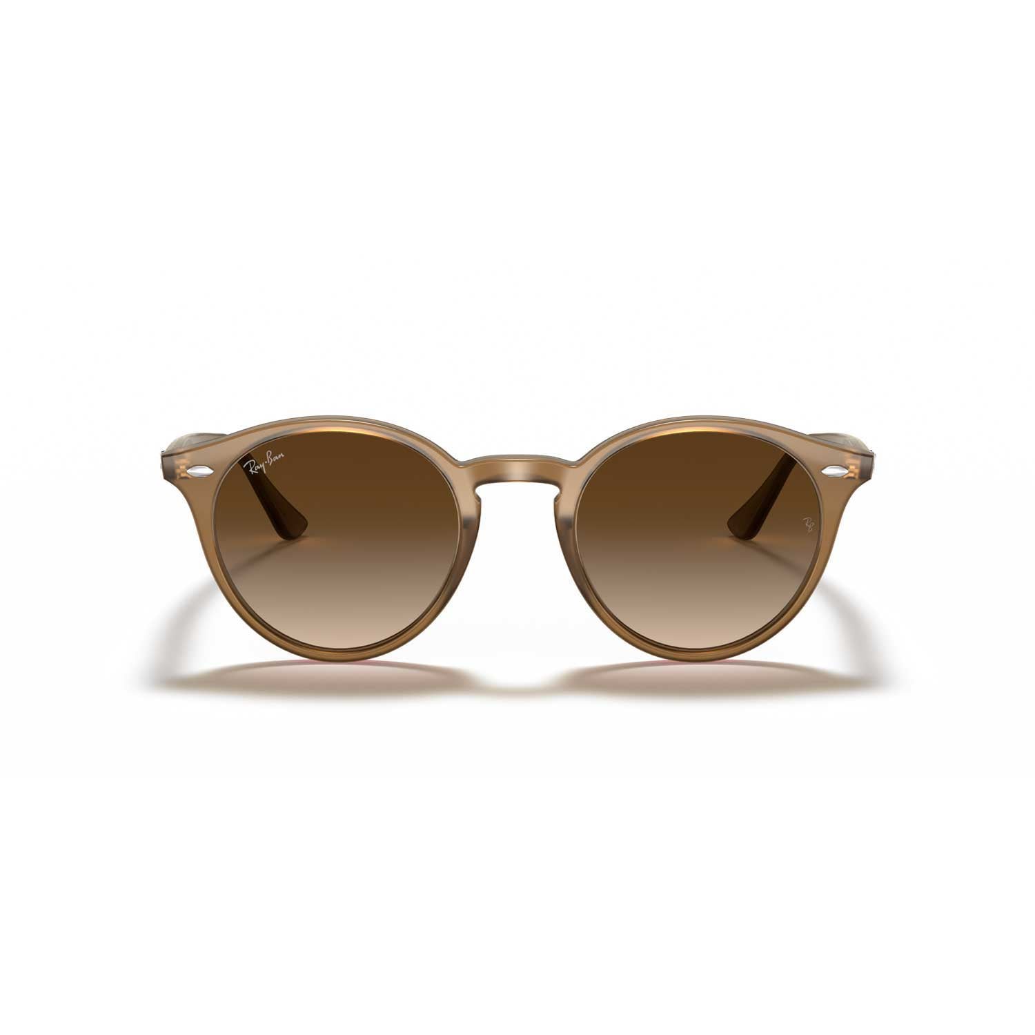 Ray-Ban RB2180 Round  Sunglasses - Turtledove 51 mm Frame - Brown Lenses - BeachToBlvd